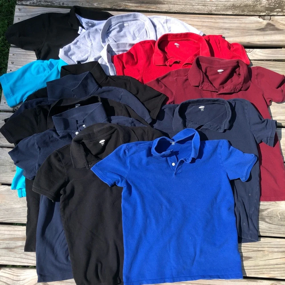 - Bundle of 13 Youth Polo Shirts SZ XL! VGUC!